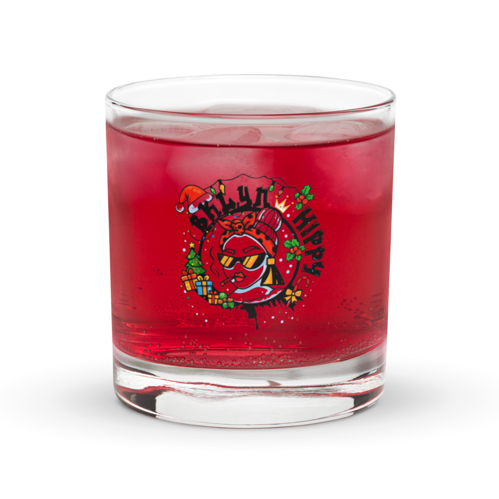 Holiday Spirits Rocks Glass