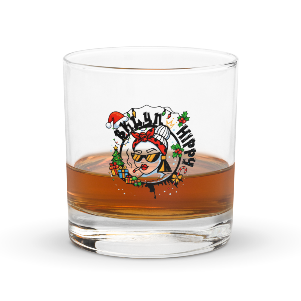 Holiday Spirits Rocks Glass